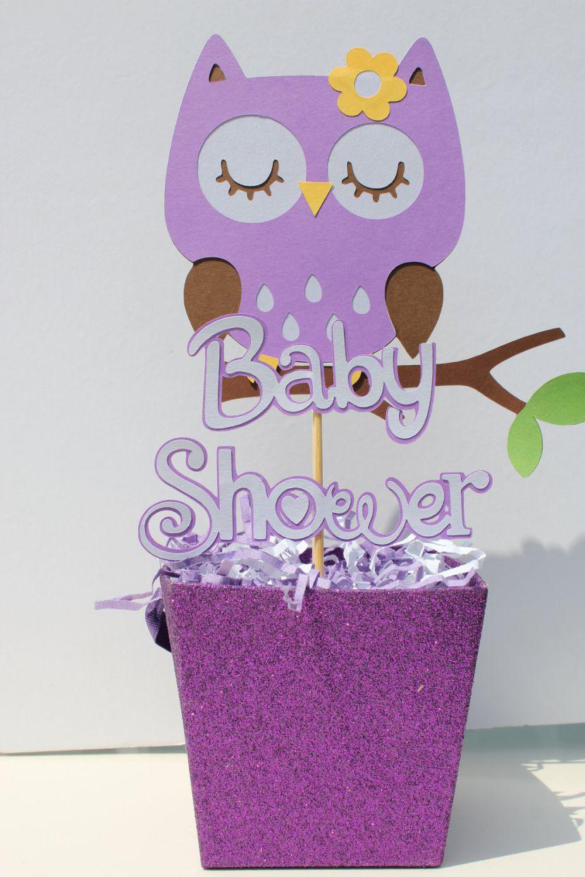 owl baby shower tableware